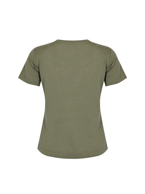 T-shirt Quentin con logo gioiello Verde PINKO | 100535 A33FU84